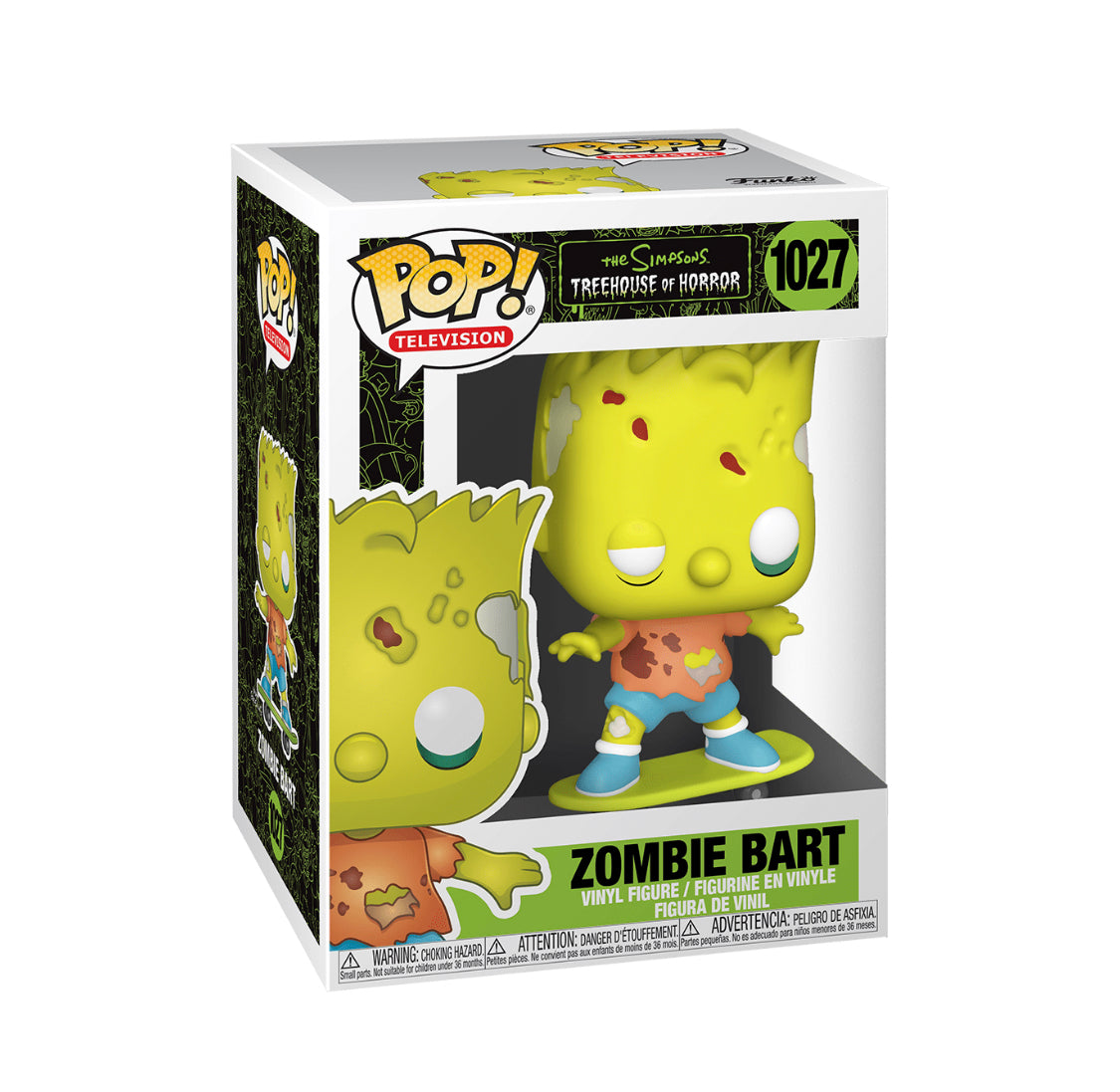 Funko Pop! Television: The Simpsons Treehouse Of Horror: Zombie Bart (Box Imperfection)