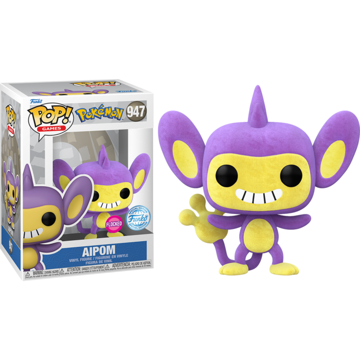 Funko Pop! Games: Pokemon: Aipom (Flocked) (Special Edition)