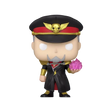 Funko Pop! M. Bison figure from Street Fighter, limited edition Funko Legendary Edition, SDCC 2026 exclusive, collectible toy.