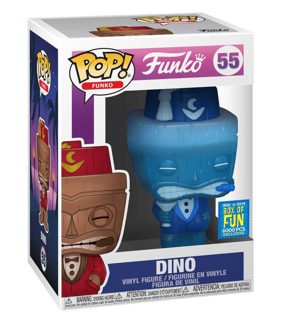 Funko Pop! Spastik Plastik: Dino (Blue) (L.E 6,000) (2019 Box Of Fun Exclusive) (Box Imperfection)