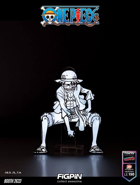 Figpin: One Piece:  Monkey D. Luffy (All White GITD) (LE 150) (2026 NYCC Convention Exclusive)