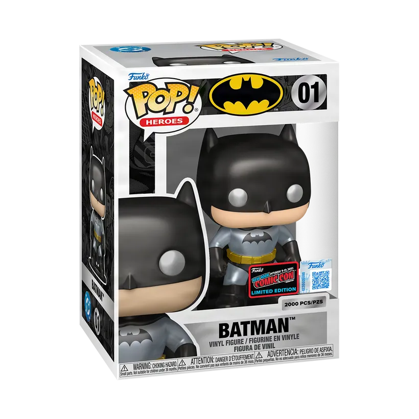 Funko Pop! Mystery: DC Heroes: Batman (Metallic) (L.E 2,000) (2025 NYCC Convention Exclusive)