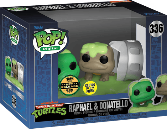 Funko Pop! Digital NFT: Teenage Mutant Ninja Turtles: Donatello & Raphael (Glow) (L.E 999)