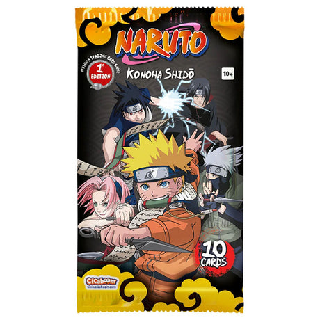 Funko Pop! figure from Naruto Mythos TCG Booster Pack, featuring collectible Naruto character with detailed design and vibrant colors.
