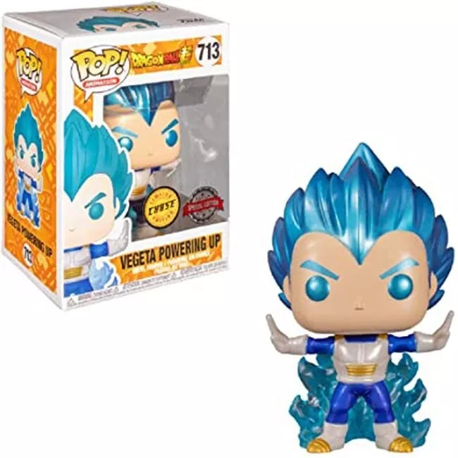 Funko Pop! Animation: Dragon Ball Z: Vegeta (Powering Up) (Metallic) (Chase) (Special Edition)