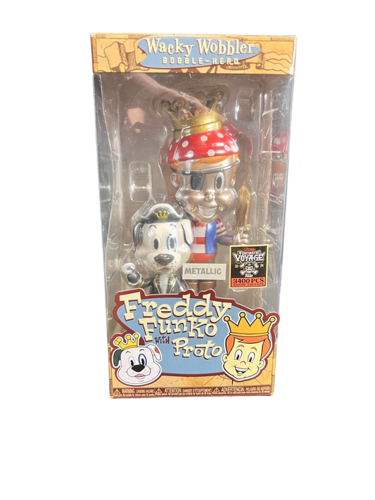 Funtastic Voyage Wacky Wobbler Freddy Funko & Proto (Metallic) (2024 Fundays Exclusive) (L.E 3,400)