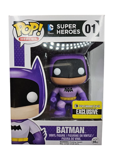 Funko Pop! Heroes: Batman (Purple) (Entertainment Earth Exclusive) - Shak's Pop Shop