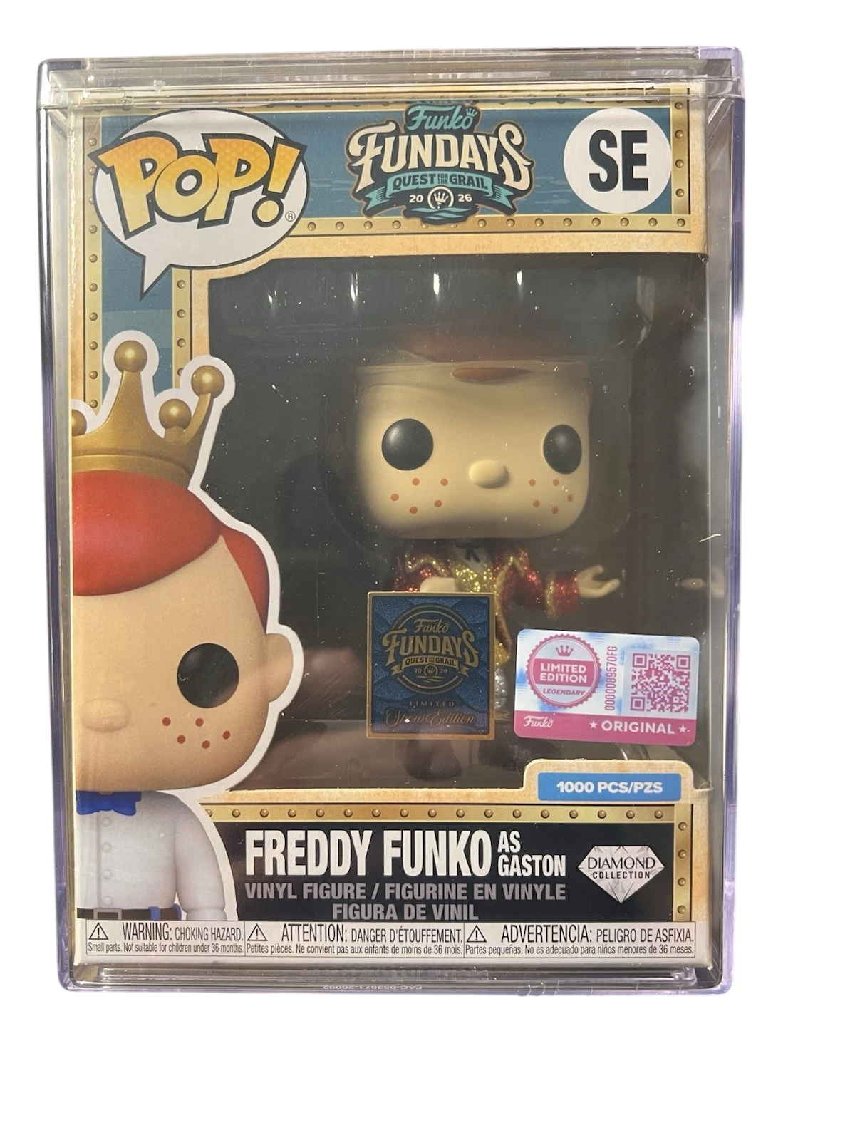 Funko Pop! Funko Fundays Quest for the Grail: Freddy as Gaston (Diamond) (LE 1,000) (Funko Legendary Edition) (2026 Fundays Exclusive)