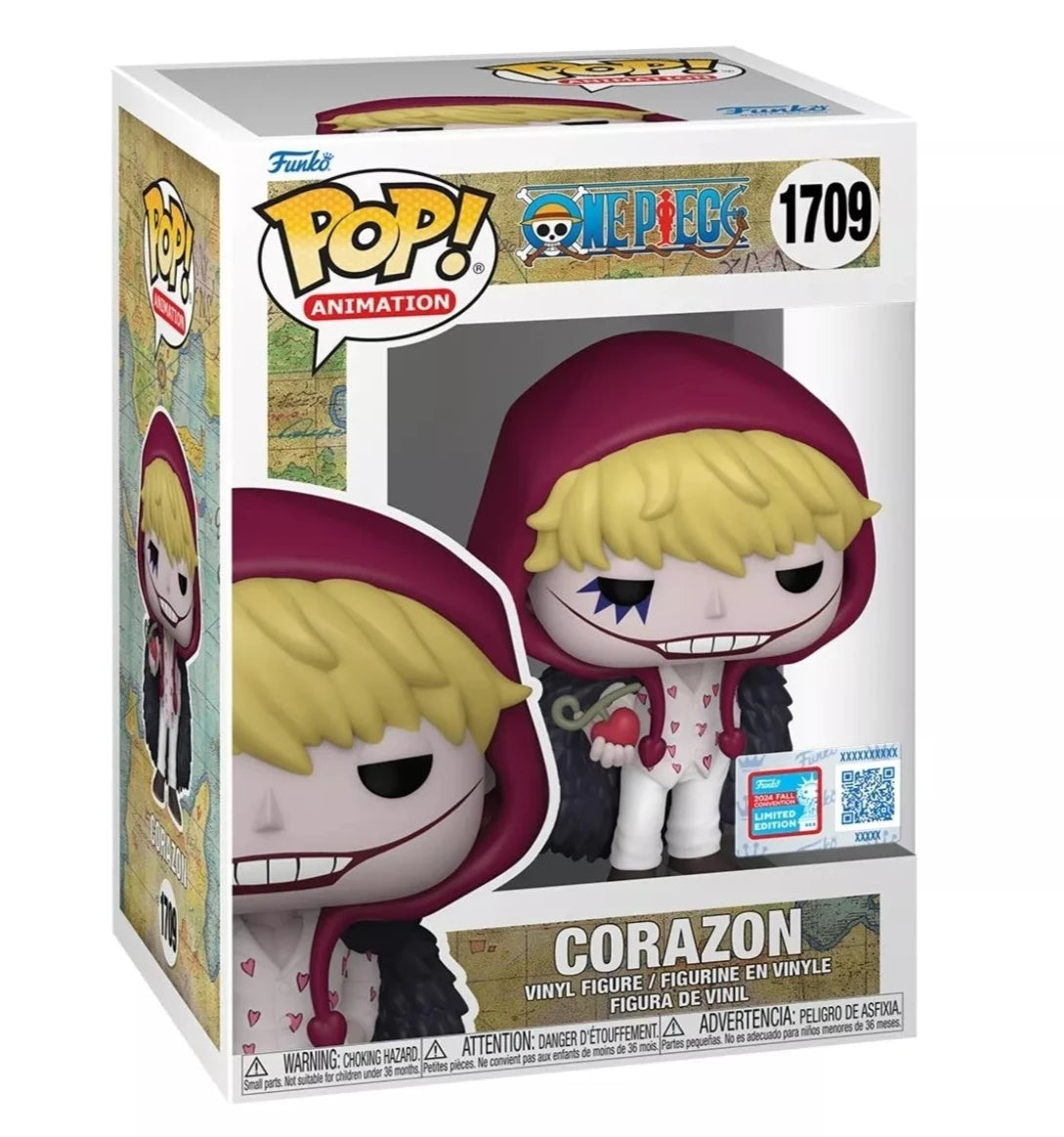 Funko Pop! Animation: One Piece - Corazon with Devil Fruit (2024 NYCC Shared Exclusive) (Box Imperfection)