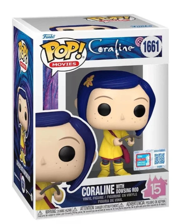 Funko Pop! Movies: Coraline: Coraline w/Dowsing Rod (2024 NYCC Shared Exclusive)