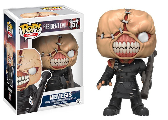 Funko Pop! Games Resident Evil Nemesis figure from Shak's Pop Shop, featuring detailed design of the iconic video game character.