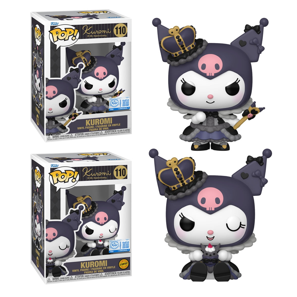 Funko Pop! Sanrio Kuromi 20th Anniversary figure, exclusive collectible with detailed design, from Shak's Pop Shop.