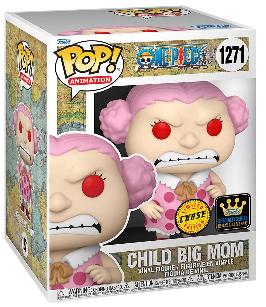 Funko Pop! Animation One Piece 6" Child Big Mom Chase figure with box imperfection, from Shak's Pop Shop, collectible series exclusive.