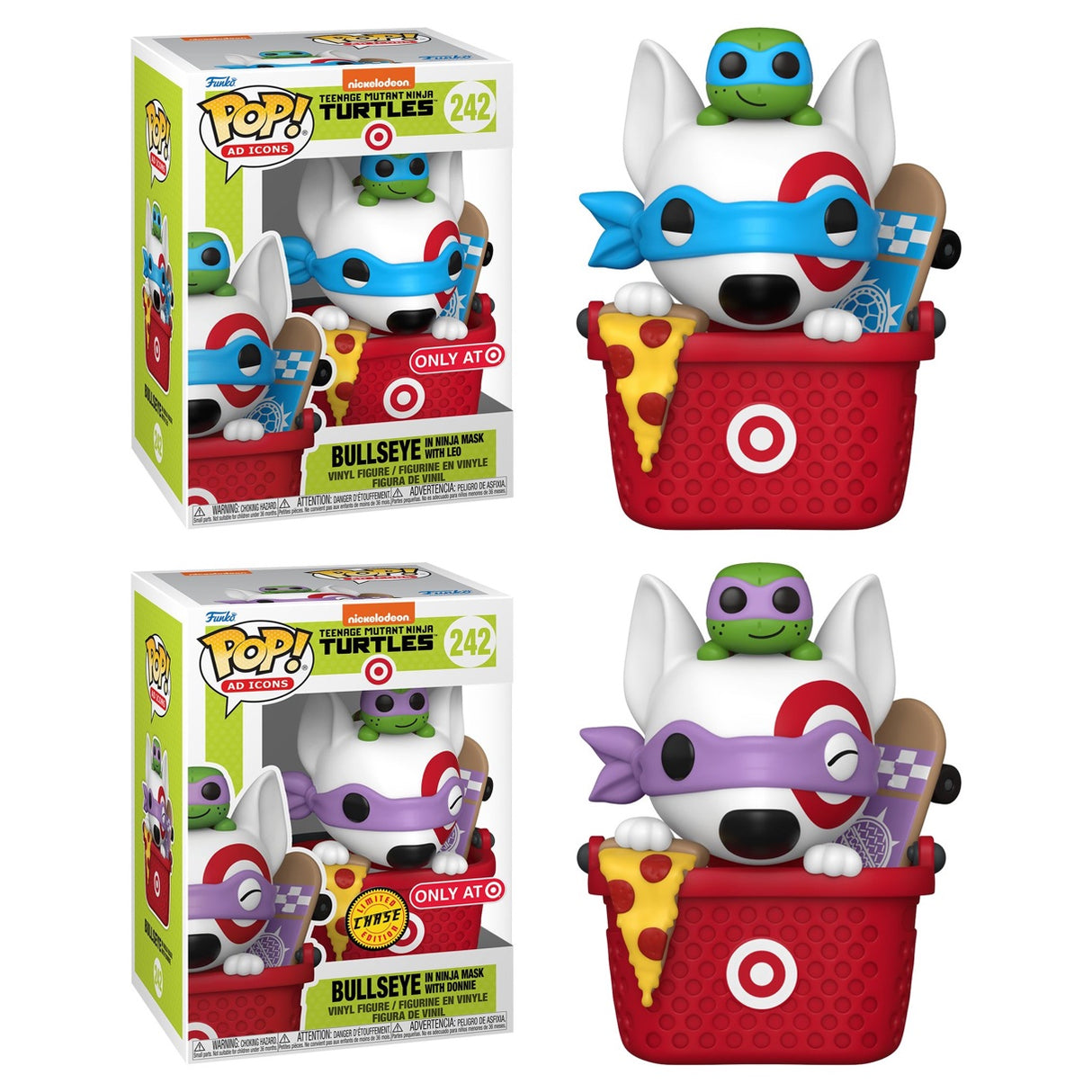 Funko Pop! Ad Icons Bullseye in ninja mask figure; Target exclusive collectible with chance of chase, from Shak's Pop Shop.