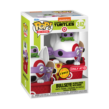 Funko Pop! Ad Icons Bullseye in ninja mask figure, Target exclusive, collectible toy with detailed design and vibrant colors.