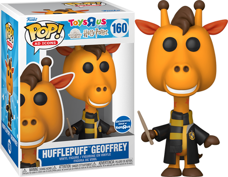 Funko Pop! Ad Icons Harry Potter Hufflepuff Geoffrey figure from Shak's Pop Shop, exclusive Toy 'R' Us collectible toy.