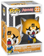 Funko Pop! Aggretsuko with chainsaw figure, collectible vinyl toy featuring Aggretsuko character holding a chainsaw.