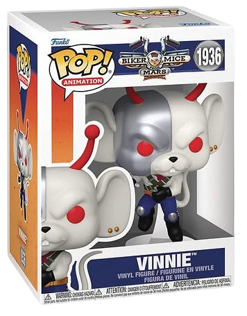 Funko Pop! Animation Biker Mice From Mars Vinnie figure, collectible toy with detailed character design, from Shak's Pop Shop.