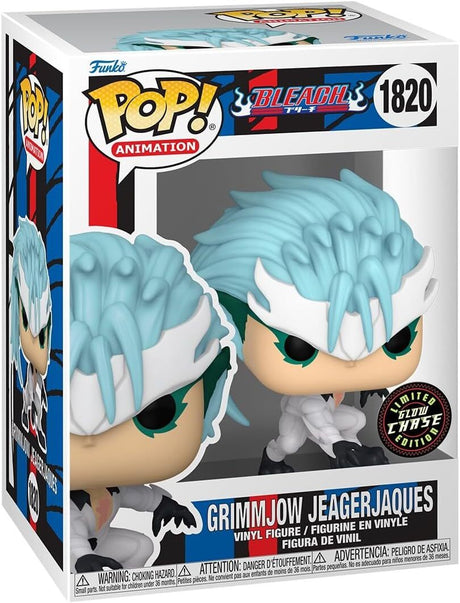 Funko Pop! Animation Bleach Grimmjow Jeagerjaque Chase figure with detailed character design and vibrant colors.