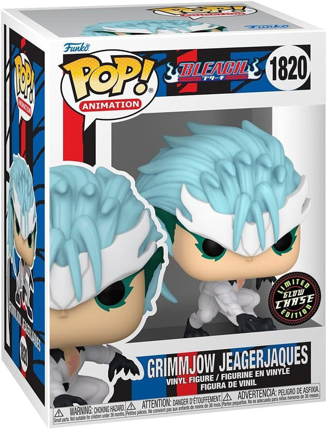 Funko Pop! Animation Bleach Grimmjow Jeagerjaque Chase figure with detailed character design and vibrant colors.