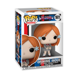 Funko Pop! Animation Bleach Orihime Inoue figure by Shak's Pop Shop, featuring her with orange hair and school uniform.