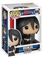 Funko Pop! Animation Bleach Rukia figure with box imperfection, detailed vinyl collectible in original packaging.