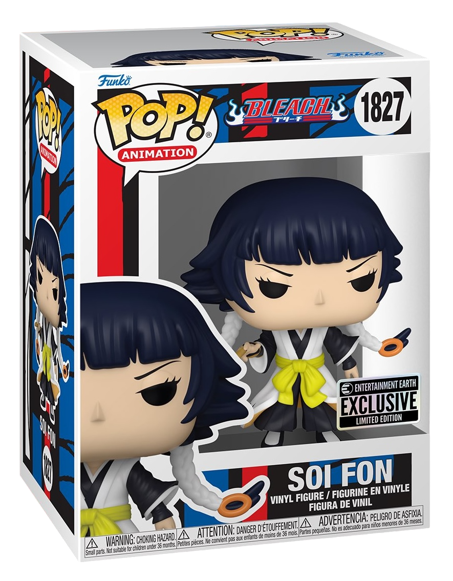 Funko Pop! Animation Bleach Soi Fon figure by Shak's Pop Shop featuring her in her signature outfit and pose.