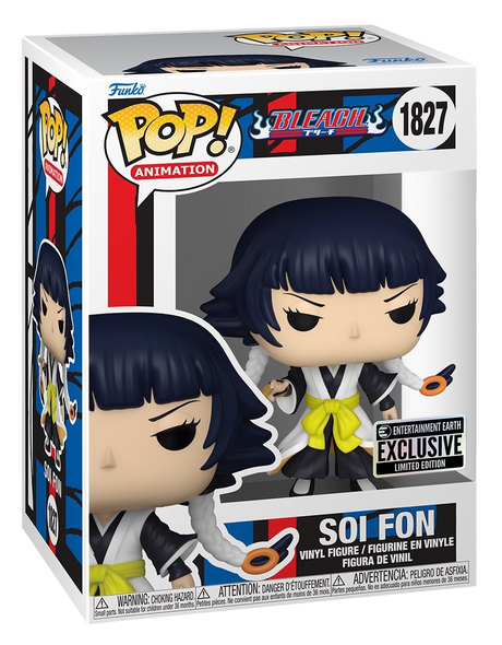 Funko Pop! Animation Bleach Soi Fon figure by Shak's Pop Shop featuring her in her signature outfit and pose.