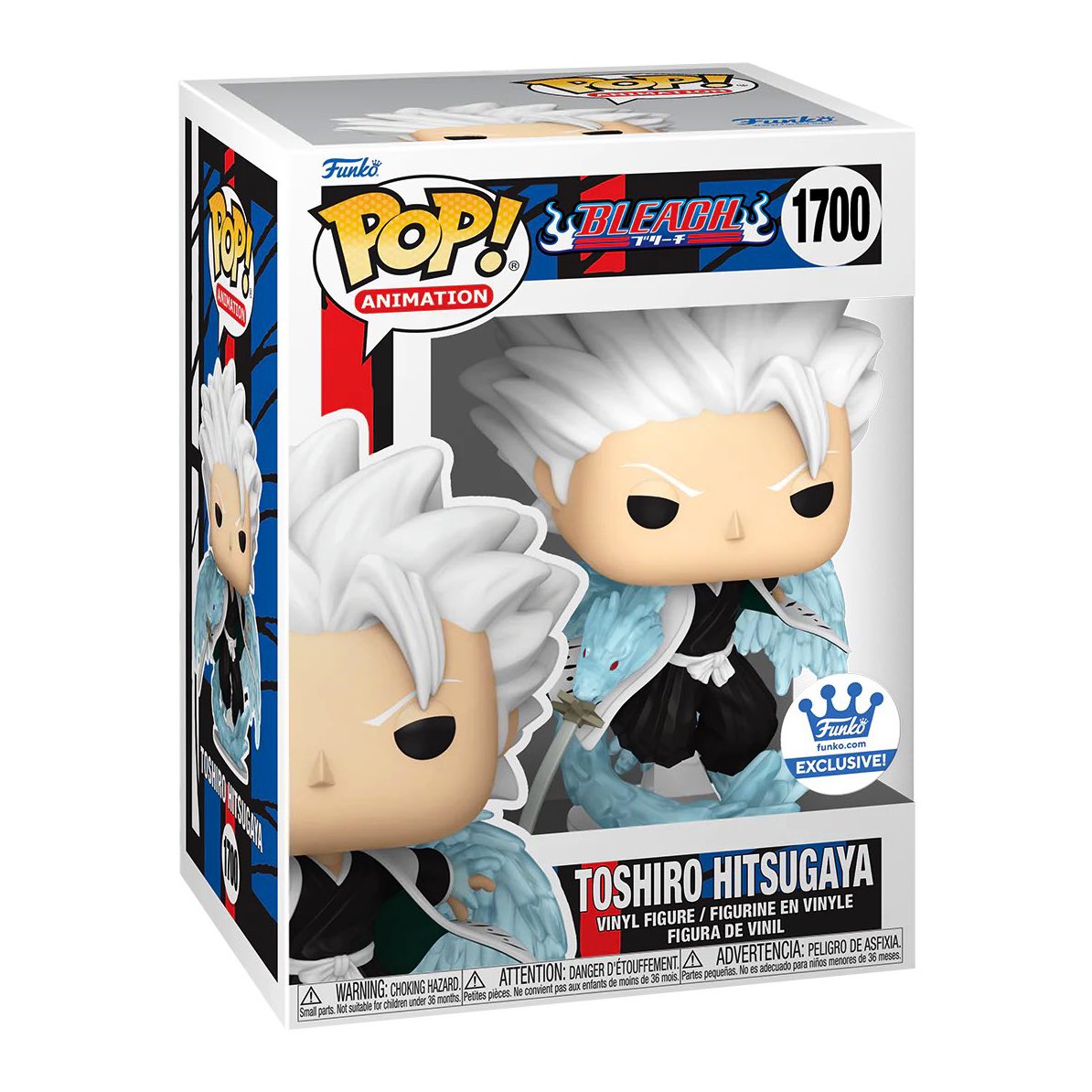 Funko Pop! Animation Bleach Toshiro Hitsugaya figure from Shak's Pop Shop, detailed collectible vinyl toy with character design.