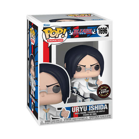 Funko Pop! Animation Bleach Uryu Ishida Chase figure, collectible toy with detailed design and vibrant colors.
