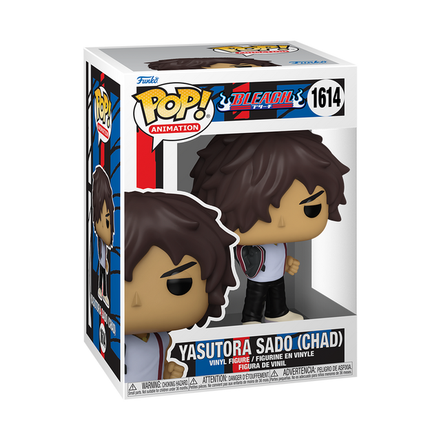 Funko Pop! Animation Bleach Yasutora Sado (Chad) figure from Shak's Pop Shop, featuring Chad in his signature outfit.