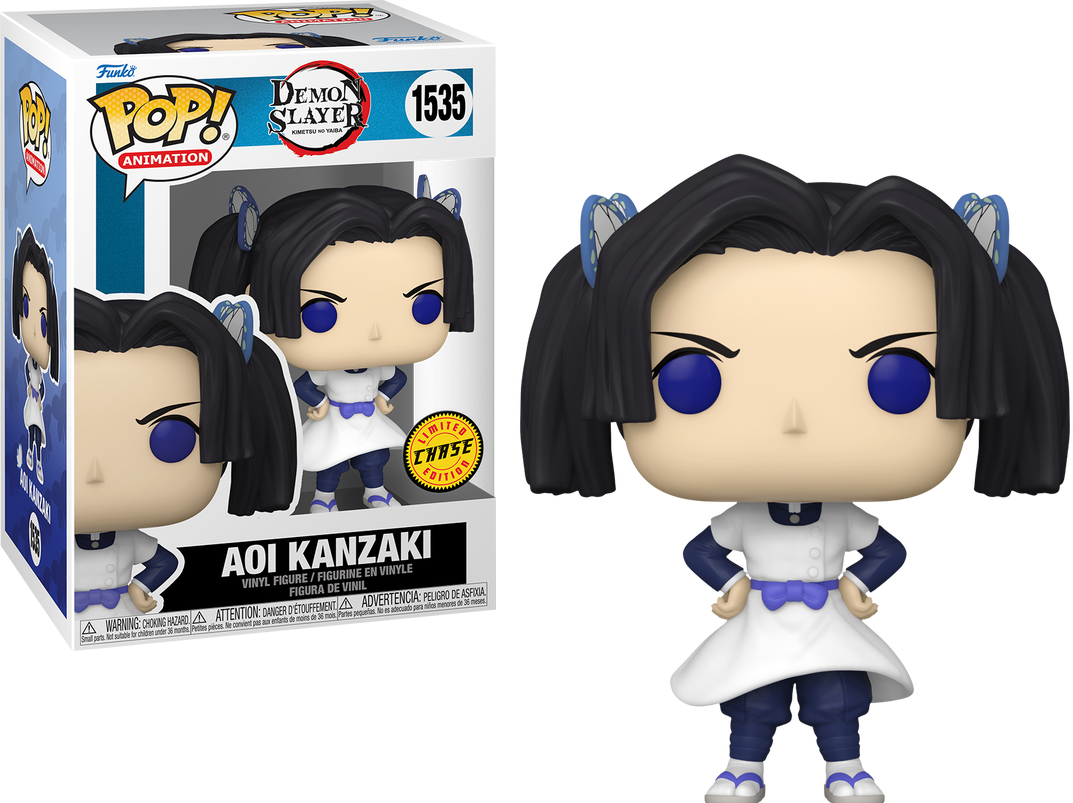 Funko Pop! Animation Demon Slayer Aoi Kanzaki Chase figure, collectible vinyl toy with detailed character design.