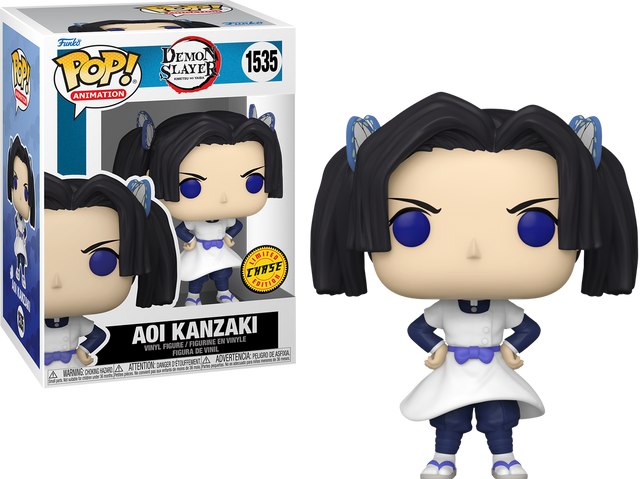 Funko Pop! Animation Demon Slayer Aoi Kanzaki Chase figure, collectible vinyl toy with detailed character design.