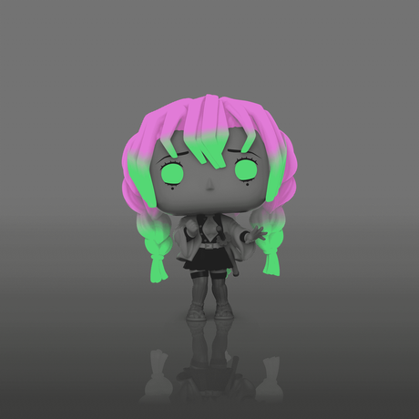 Funko Pop! Animation Mitsuri Kanroji glow figure from Demon Slayer, exclusive collectible with detailed character design.