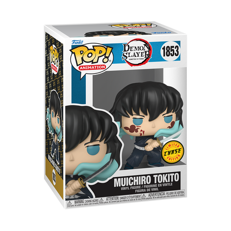 Funko Pop! Animation Demon Slayer Muichiro Tokito Bloody Chase figure from Shak's Pop Shop, featuring detailed design and vibrant colors.