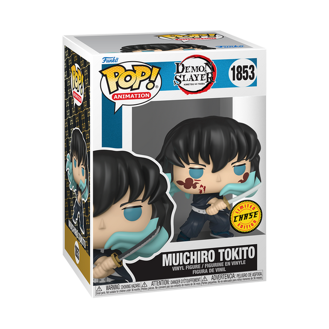 Funko Pop! Animation Demon Slayer Muichiro Tokito Bloody Chase figure from Shak's Pop Shop, featuring detailed design and vibrant colors.