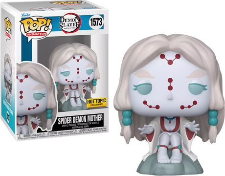 Funko Pop! Animation Spider Demon Mother figure from Demon Slayer, showcasing detailed figure with box imperfections, by Shak's Pop Shop.