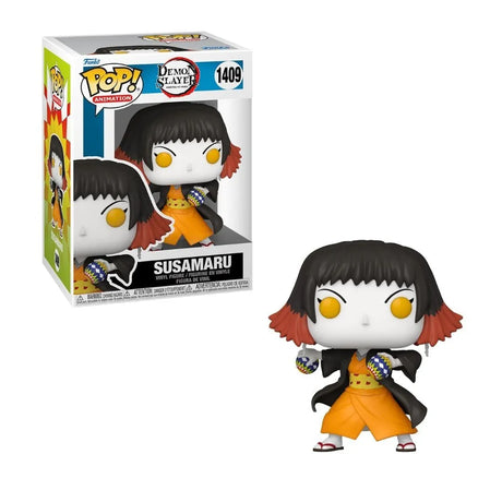 Funko Pop! Animation Demon Slayer Susamaru figure from Shak's Pop Shop, detailed vinyl collectible with her distinctive costume and weapon.