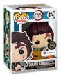 Funko Pop! Animation Tanjiro Demon Slayer Glow Chase figure from Galactic Toys Exclusive, featuring detailed character design and vibrant colors.