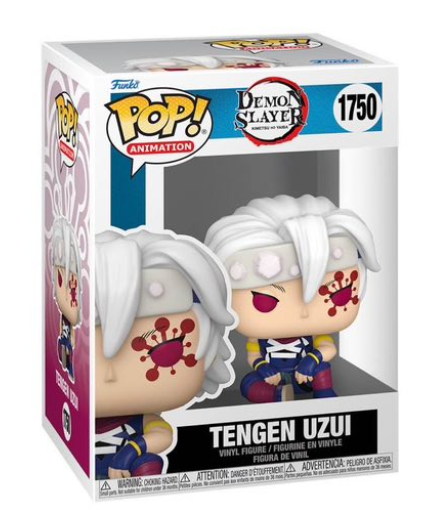 Funko Pop! Animation Demon Slayer Tengen Uzui figure with vibrant details, collectible anime character from Shak's Pop Shop.