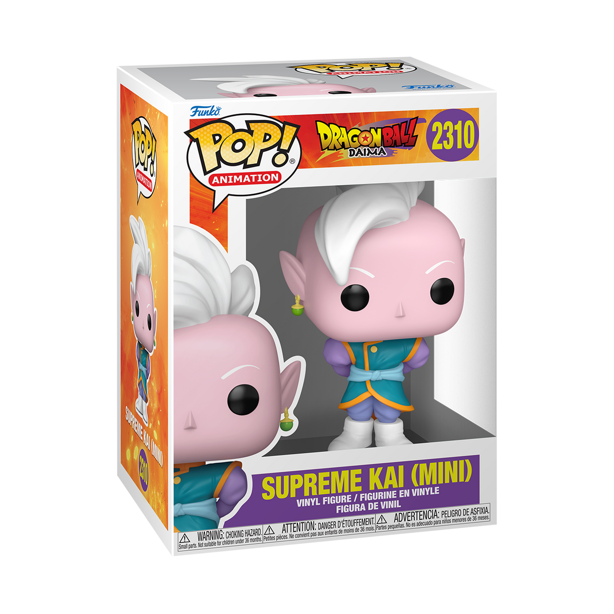 Funko Pop! Animation Dragon Ball Daima Supreme Kai figure with detailed character design and vibrant colors.