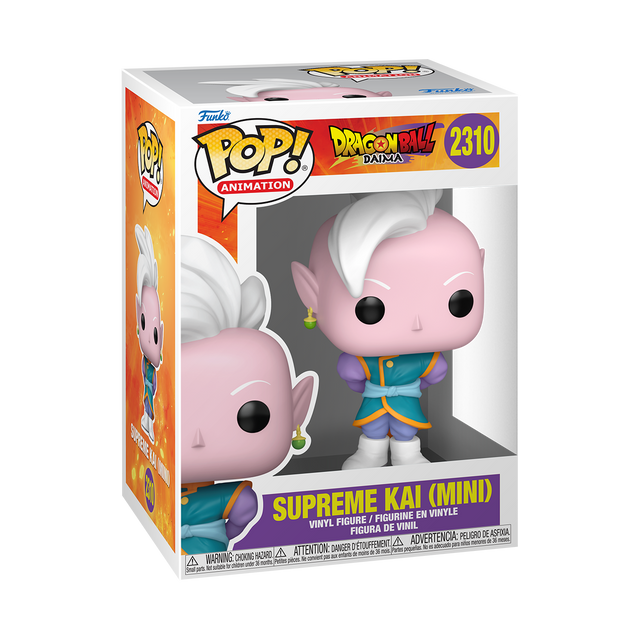 Funko Pop! Animation Dragon Ball Daima Supreme Kai figure with detailed character design and vibrant colors.