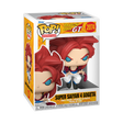 Funko Pop! Animation Dragon Ball GT Super Saiyan 4 Gogeta figure with detailed yellow hair and vibrant costume, front view.
