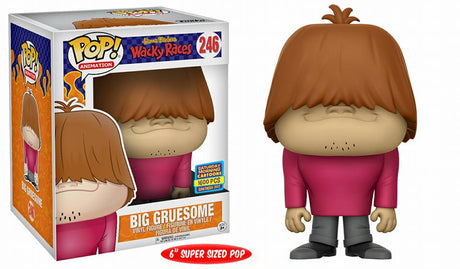 Funko Pop! Animation Big Gruesome figure from Hanna-Barbera Wacky Races, 6-inch collectible with SDCC limited edition label.