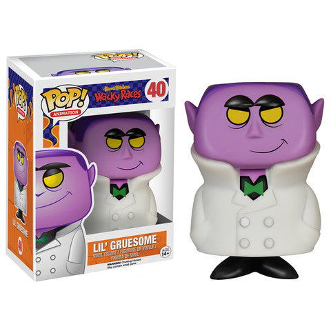 Funko Pop! Animation figure of Lil Gruesome from Hanna-Barbera Wacky Races, collectible toy by Shak's Pop Shop