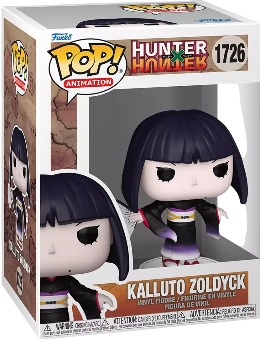Funko Pop! Animation Kalluto Zoldyck figure with box imperfection, collectible vinyl toy from Hunter X Hunter series