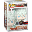 Funko Pop! Animation Killua Glow Chase figure from Hunter x Hunter, AAA Anime Exclusive, featuring detailed character design and glow effect.