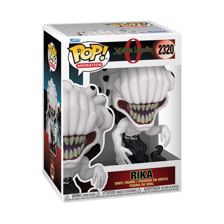 Funko Pop! Animation Jujutsu Kaisen 0 Rika figure, collectible vinyl toy with detailed design and vibrant colors.