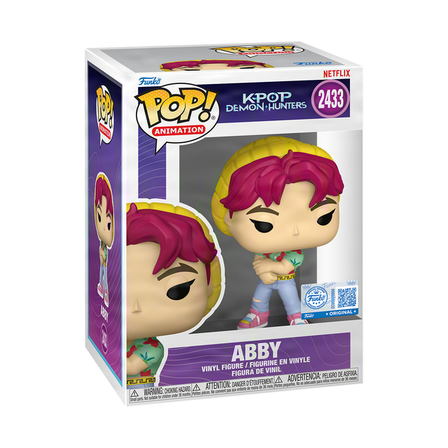 Funko Pop! Animation K-Pop Demon Hunters Abby figure, special edition with colorful character design and detailed styling.