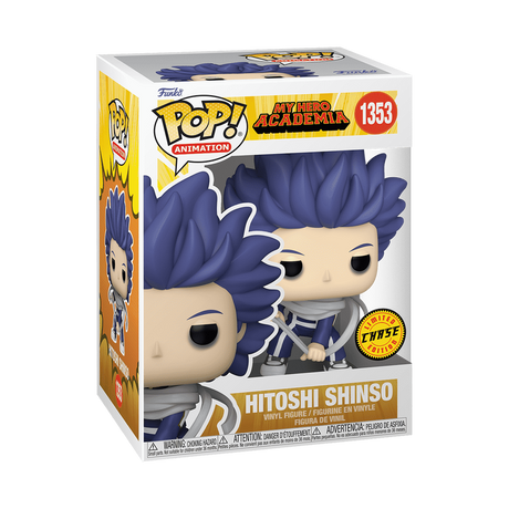 Funko Pop! Animation My Hero Academia Hitoshi Shinso Chase figure with detailed character design and colorful packaging.